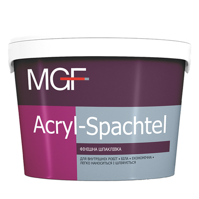 Шпаклівка фінішна MGF Acryl-Spachtel (17 кг) 137203 фото