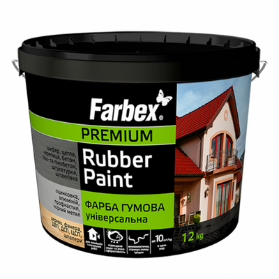 Фарба гумова універсальна Farbex графіт (1,2 кг) 134042 фото