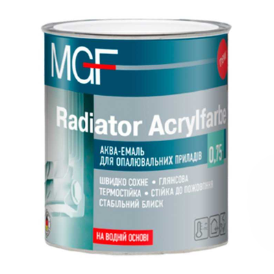 Емаль для радіаторів MGF Radiator Acrylfarbe (0,75 л) 73564 фото