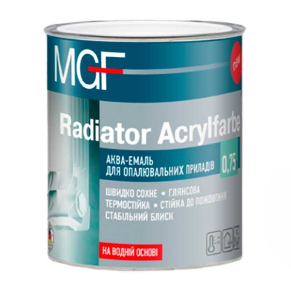 Эмаль для радиаторов MGF Radiator Acrylfarbe (0,75 л) 73564 фото