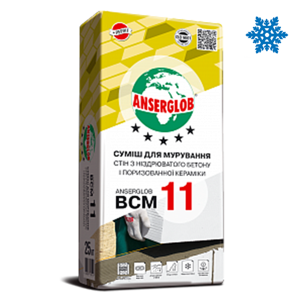 Кладочна суміш Anserglob BCM 11 ЗИМА (25 кг) 86275 фото