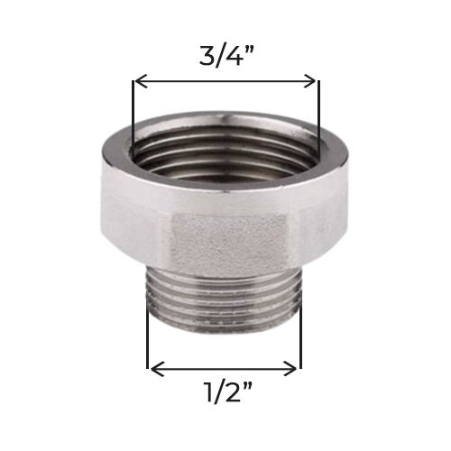 Різьбовий фітинг перехідник 3/4" (ВР) x 1/2" (НР) SF 136400 фото