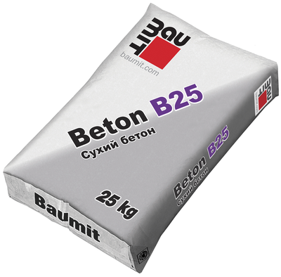 Суміш бетонна модифікована Baumit Beton B25 (25 кг) 137012 фото
