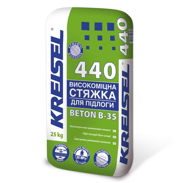 Стяжка цементная (20-80 мм) Kreisel Estrich-Beton 440 (25 кг) 29451 фото