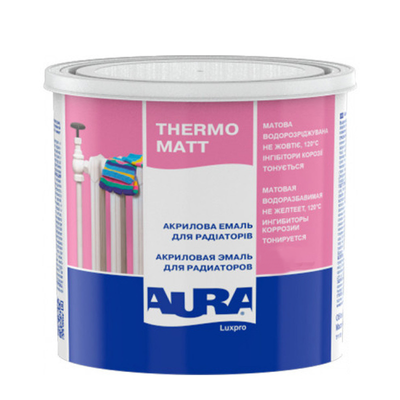 Емаль для радіаторів Aura Luxpro Thermo Matt (2,2 л) 156291 фото