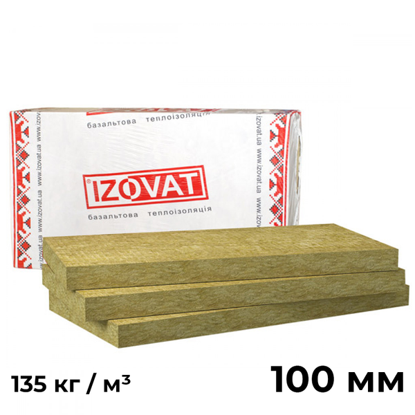 Минеральная вата 100 мм Izovat 135 (0,6 х 1 м) 1,2 м² 60926 фото