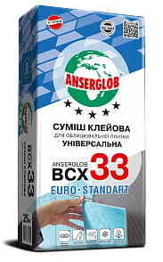 Клей для плитки універсальний Anserglob BCX 33 (25 кг) 45553 фото