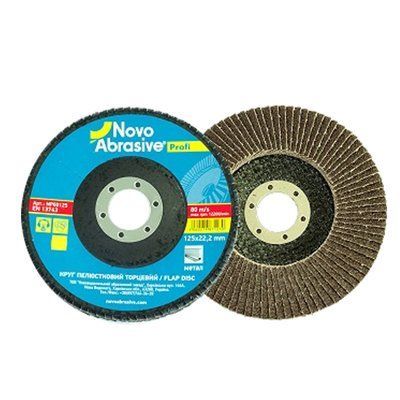 Коло пелюсткове торцеве 125 х 22,2 Р120 Novo Abrasive 84611 фото