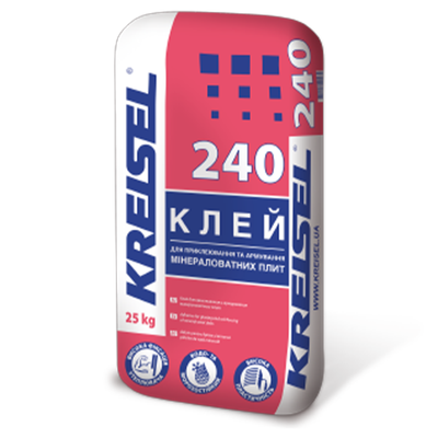 Клей для армування мінеральної вати Kreisel 240 (25 кг) 25082 фото