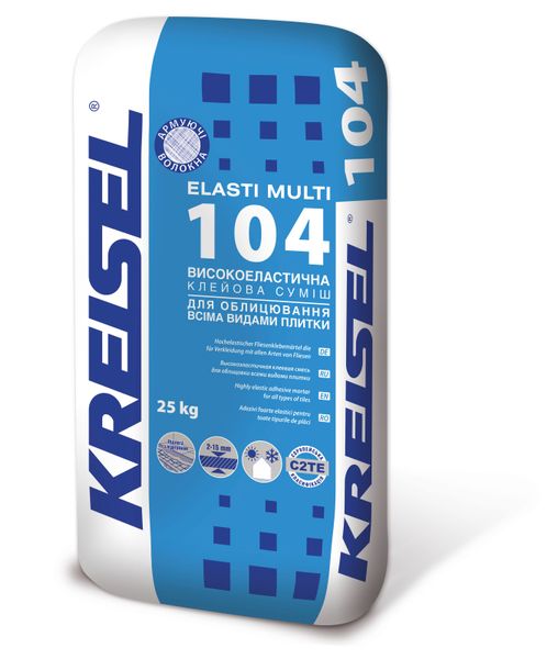 Клей для плитки эластичный Kreisel Elasti Multi 104 (25 кг) 22046 фото