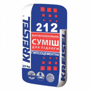 Крайзель/212, самовирівн. гіпсоцементна суміш для підлоги, 3-30 мм, 25 кг 190186 фото