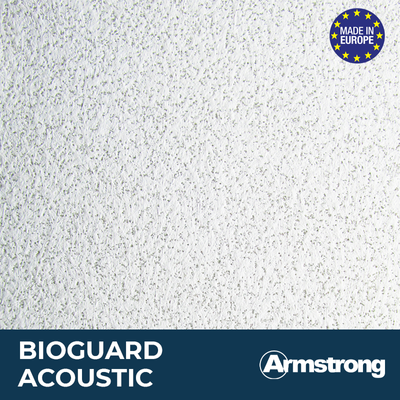 Плита Armstrong BioGuard Acoustic Tegular 17 мм (0,6 х 0,6 м) 103751 фото