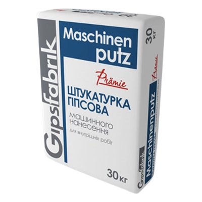 Штукатурка машинного нанесення Gipsfabrik Maschinenputz Prämie (30 кг) 178673 фото