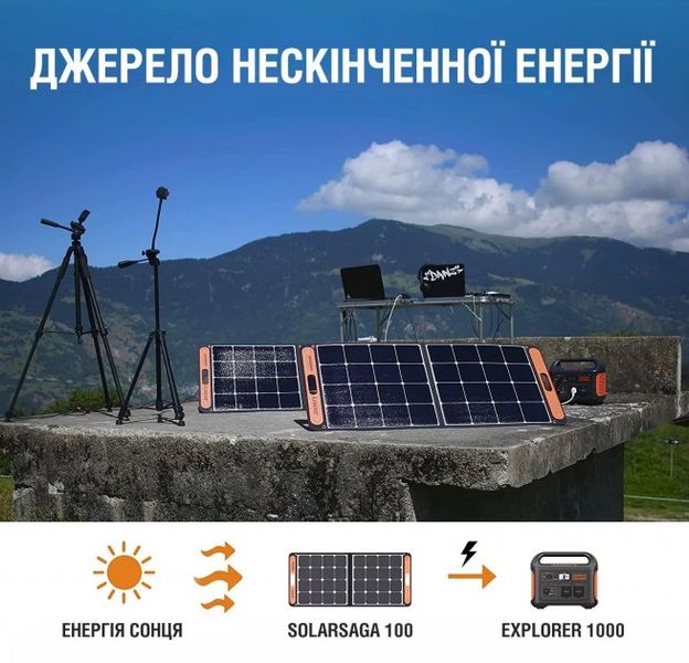 Сонячний генератор Jackery 1000 Вт (Explorer 1000+Solar Saga 100) Explorer 1000+Solar Saga 100 фото