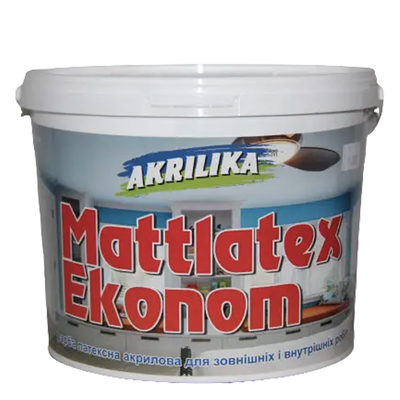 Фарба для внутрішніх та зовнішніх робіт Акриліка Mattlatex Econom (4,2 л) 177920 фото