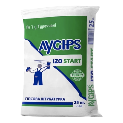Шпаклівка гіпсова Aygips Izo Start (25 кг) 178686 фото