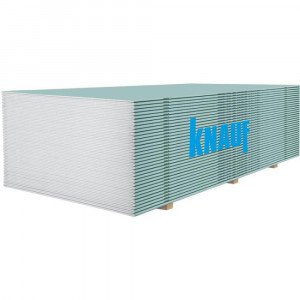 Гіпсокартон Knauf вологостійкий потолочний 2000x1200x9,5 250259 фото