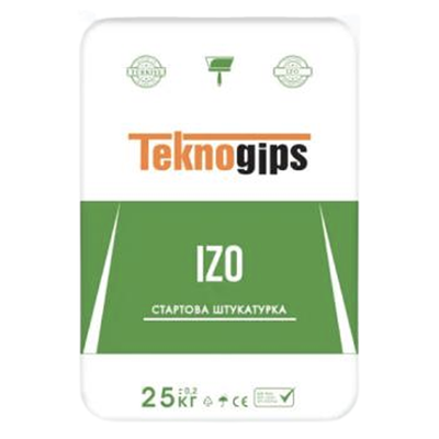 Шпаклевка гипсовая стартовая Teknogips Izo (25 кг) 179538 фото