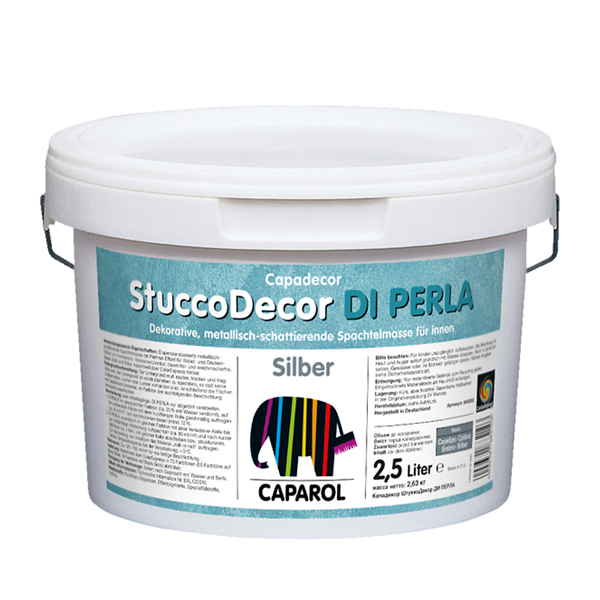 Шпатлевка Capadecor StuccoDecor DI PERLA (1,25 л) Silber 95045 фото