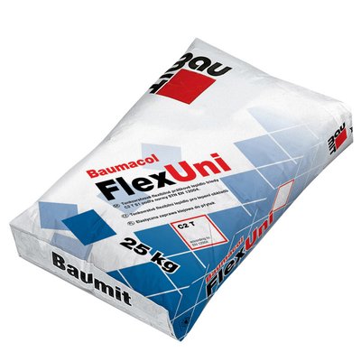 Клей для плитки універсальний еластичний Baumit FlexUni (25 кг) 83544 фото