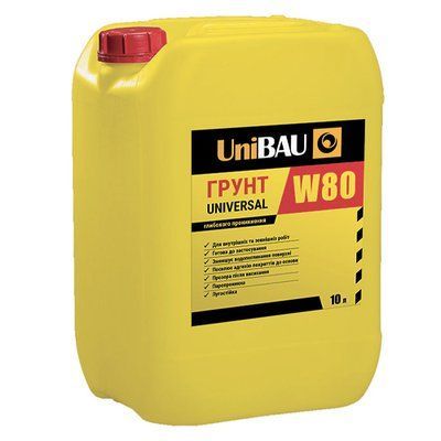 Грунтовка акриловая UniBAU W-80 (10 л) 150825 фото