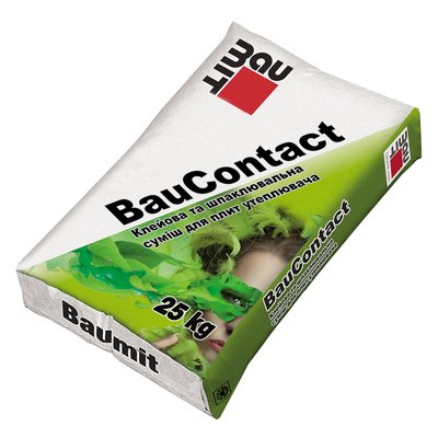 Клей-шпаклювальна суміш Baumit BauContact для утеплювача (25 кг) 83508 фото
