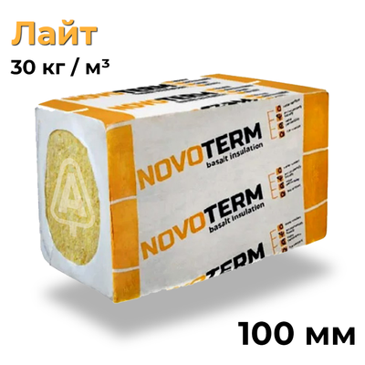 Утеплювач Novoterm Лайт 30 кг/м³ 100 мм (0,6 х 1 м) 3,6 м² 151041 фото