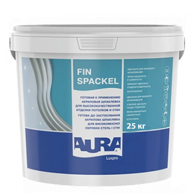 Шпаклевка акриловая готовая Aura Luxpro Fin Spackel (25 кг) 171007 фото