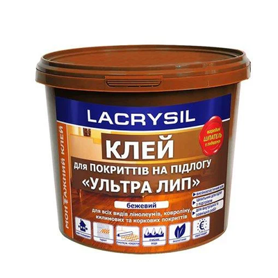 Клей для покриття підлоги Ультра Лип (3 кг) Lacrysil 61702 фото