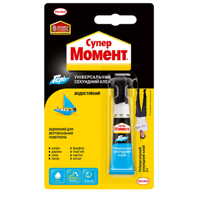 Супер-клей гель секундный Момент (3 г) 2265 фото