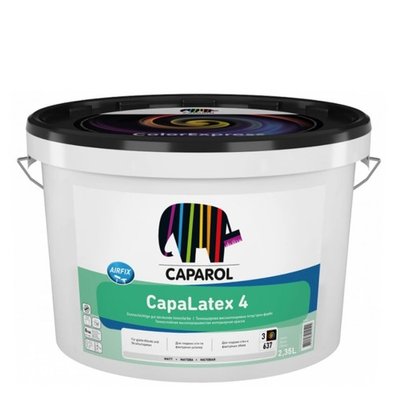 Фарба інтер'єрна Caparol CapaLatex 4 B1 (2,5 л) 174610 фото