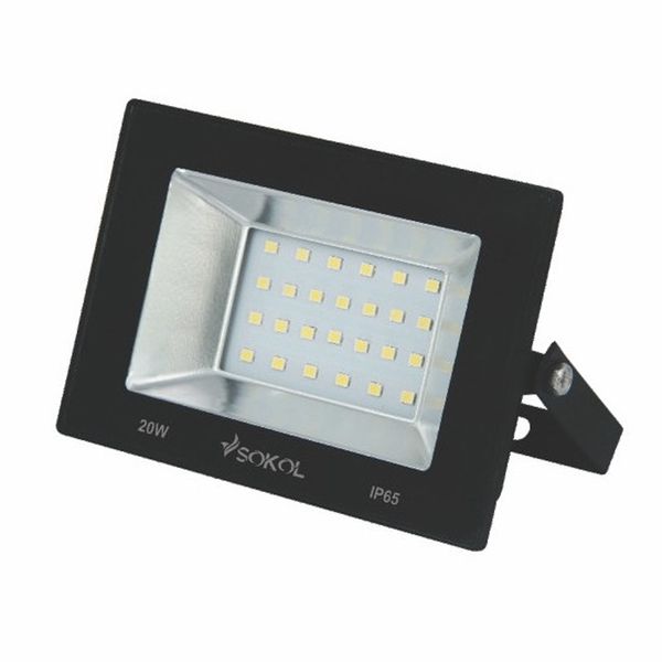 Прожектор світлодний 20W 1500Lm 6500K LED-STL Sokol 106194 фото