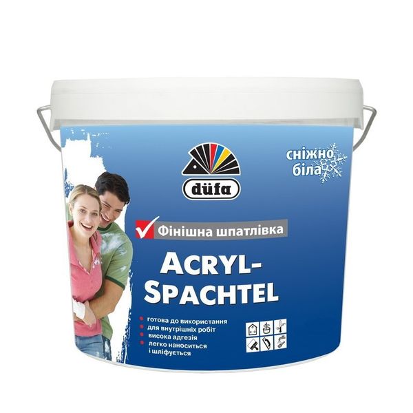 Шпаклівка фінішна готова Dufa Acryl Spachtel (16 кг) 43635 фото