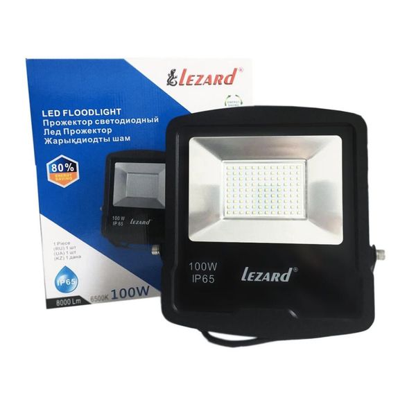 Прожектор светодиодный Lezard LED 100W 6500K IP65 181712 фото