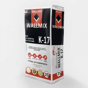 К-17 Клей для плитки Wallmix эластичный, 25кг 120026 фото