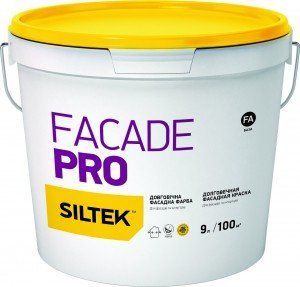 Фарба Siltek Faсade Pro, латексна, база А (9л) 280698 фото