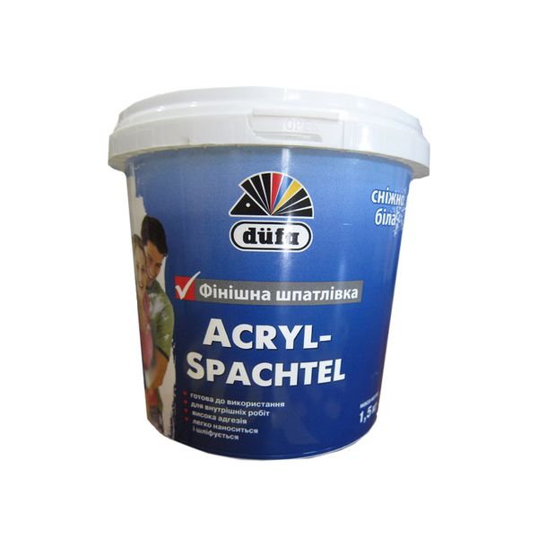 Шпаклевка финишная готовая Dufa Acryl Spachtel (1,5 кг) 43632 фото