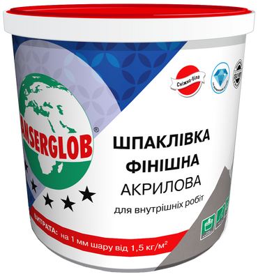 Шпаклевка финишная Anserglob для внутренних работ (30 кг) 108722 фото