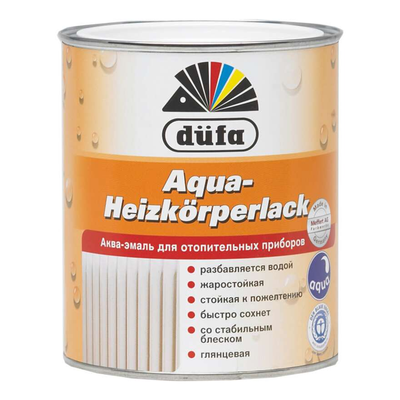 Акваемаль Dufa Aqua-Hezkorperlack для радіаторів (0,75 л) 44746 фото