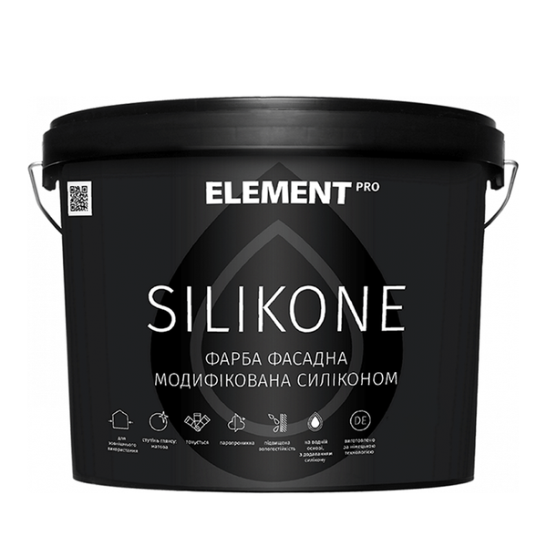 Краска фасадная силиконовая Element Pro Silikone (10 л) белая 109911 фото